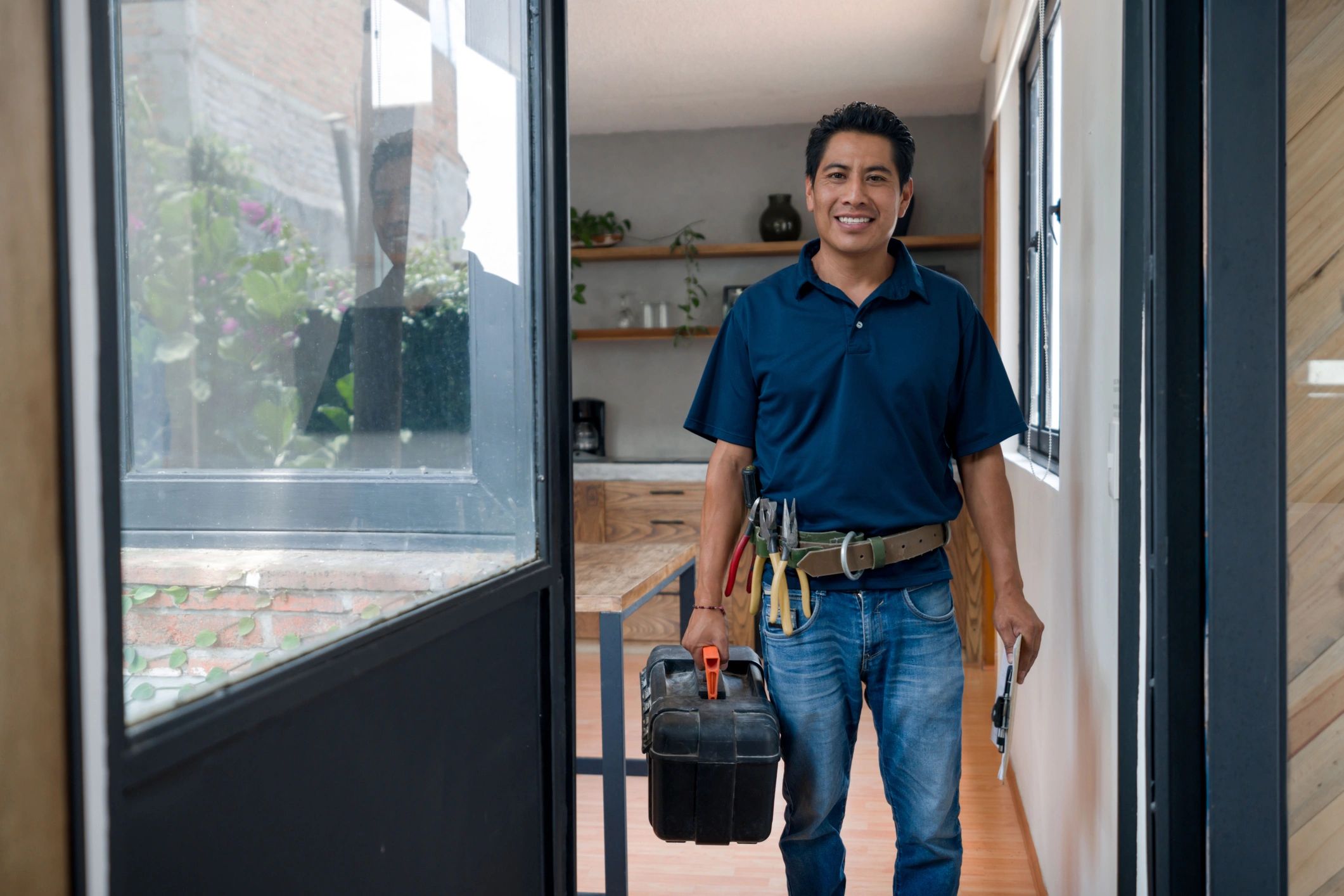 handyman working on home repair
